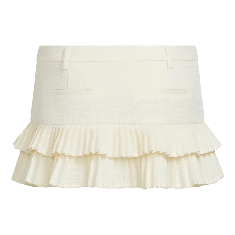 Lioness DOUBLE RUFFLE MINI SKORT | SOFT LEMON B35 - Picture 9 of 11